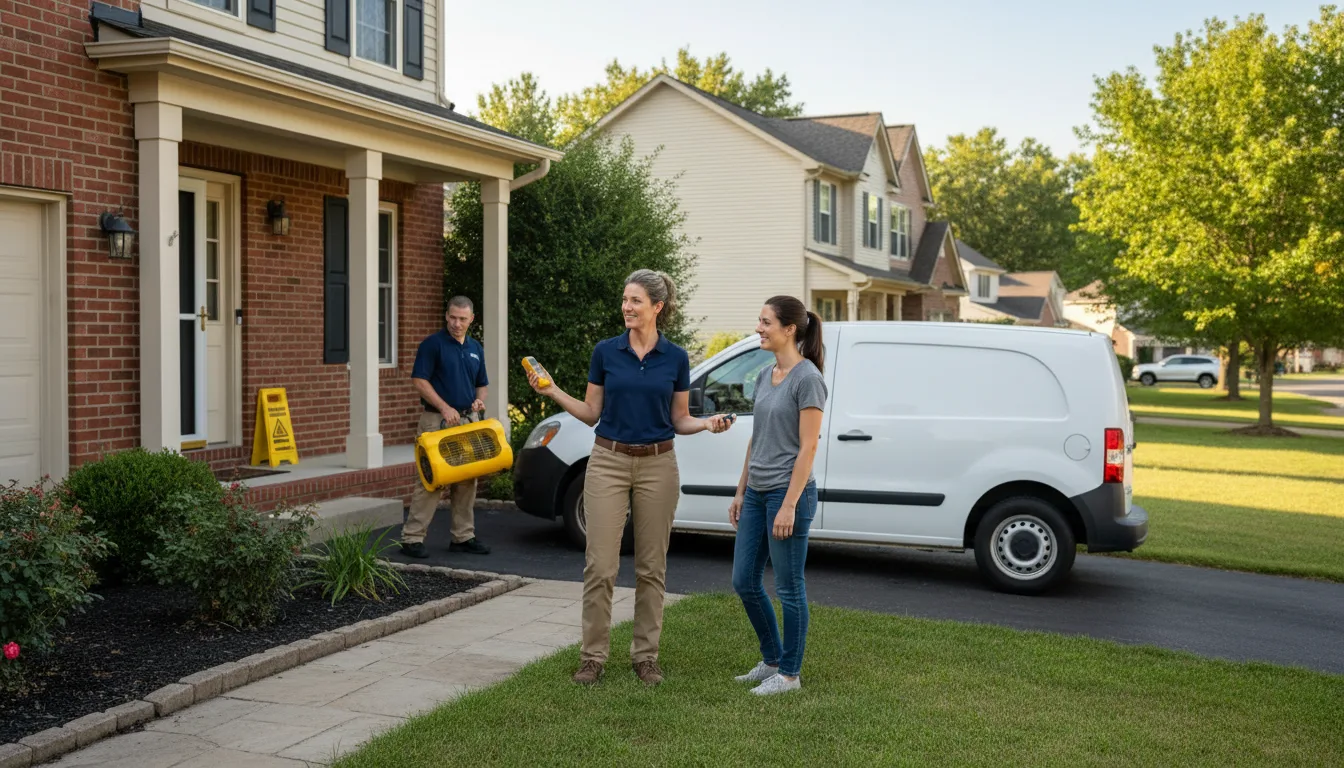 Residential water damage restoration in Morven, NC
